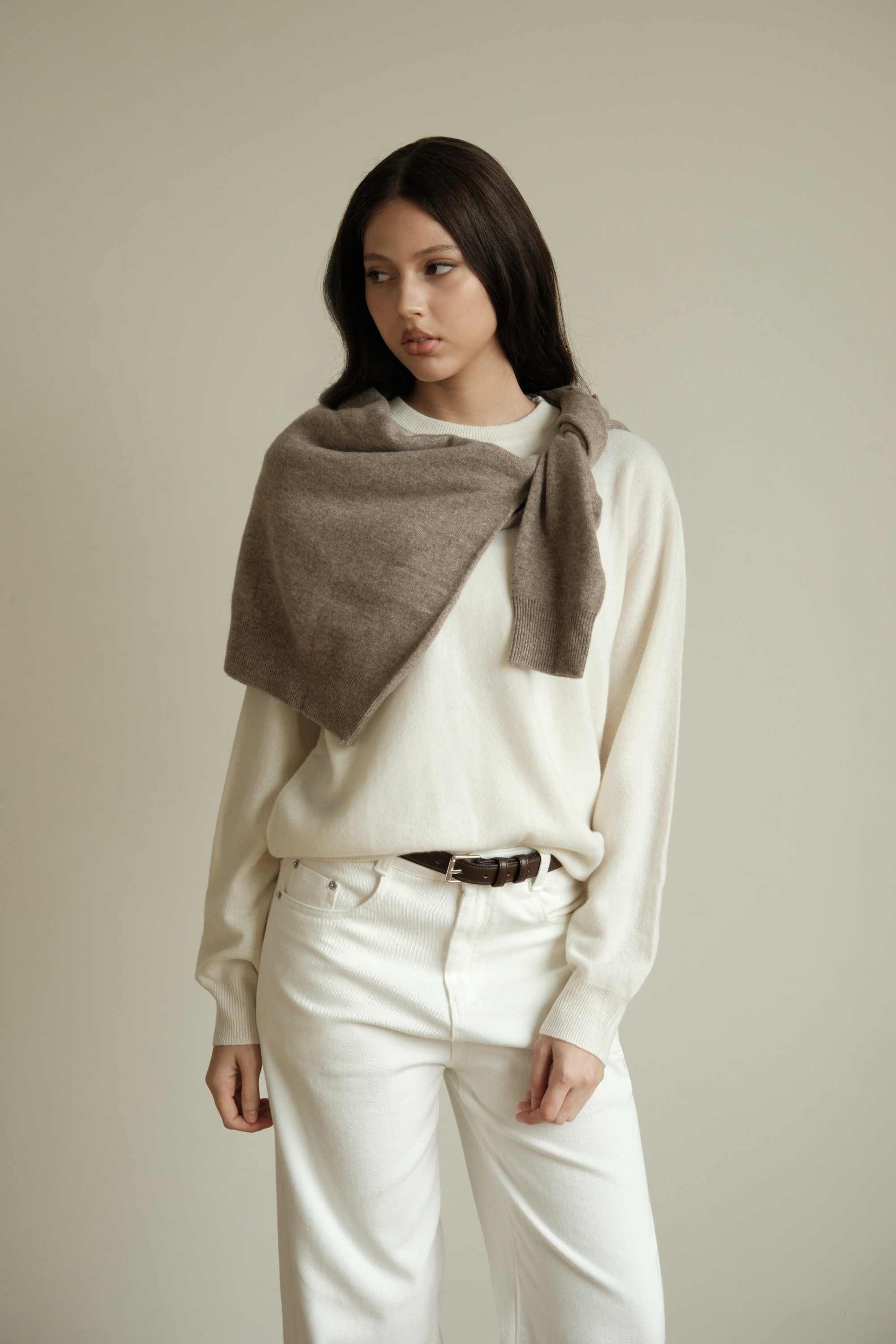 Merino wool knit top