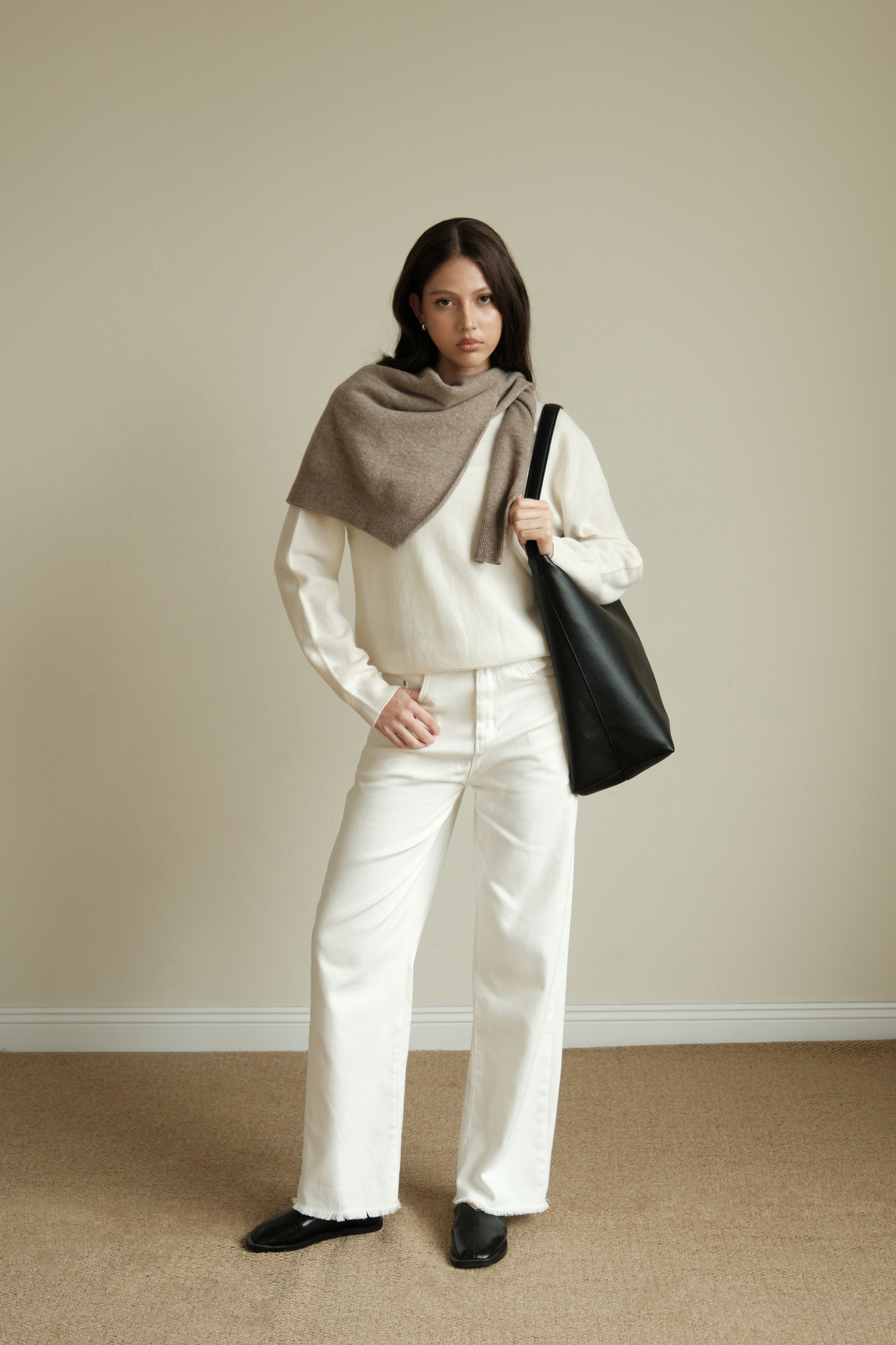 Merino wool knit top